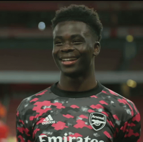 Soccer Player Wearing Arsenal Jersey GIF