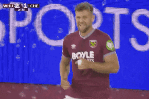 Soccer Player Wearing Boyle Jersey