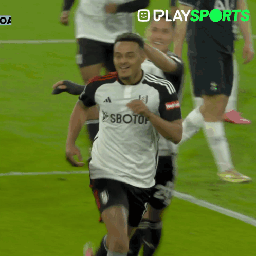 Soccer Player Wearing Falcons Jersey GIF