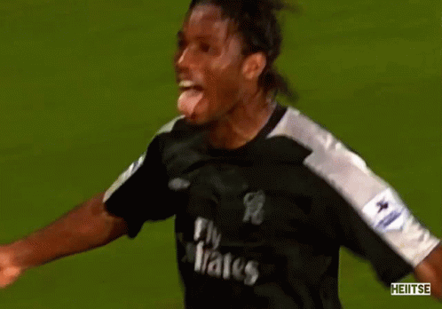 Soccer Player Wearing Fly Emirates Shirt