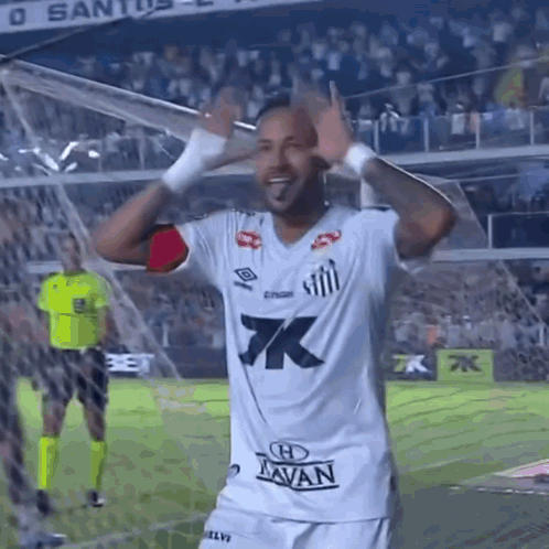 Soccer Player Wearing Tavan Shirt
