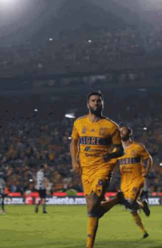 Soccer Player Wearing Tigres Jersey
