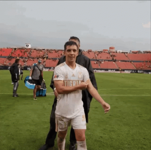 Soccer Player Wearing Tigres Shirt GIF