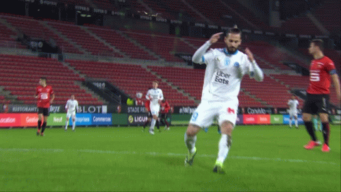 Soccer Player Wearing Uber Eats Jersey