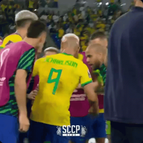 Soccer Player Wearing Yellow Jersey Number 9