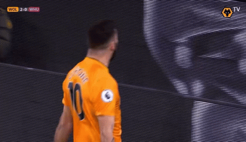 Soccer Player Wearing Yellow Number 10 GIF