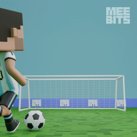 Soccer Player With ARG 10 At Goal GIF