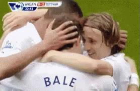 Soccer Player With Bale On Shirt GIF