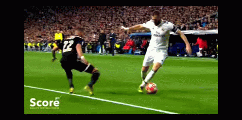 Soccer Player with Fly Emirates Jersey