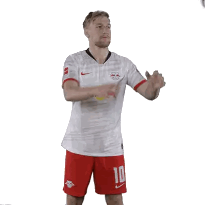 Soccer Player With Number 10 Juggling Ball