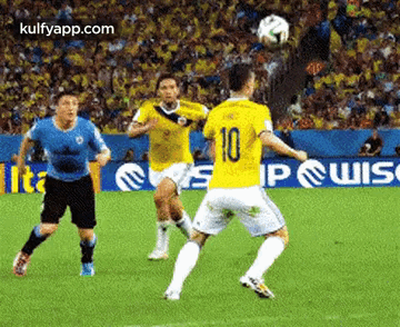 Soccer Player With Number 10 on Shirt