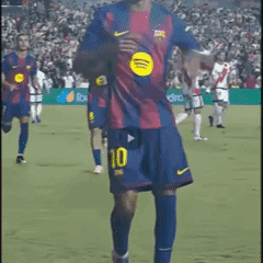Soccer Player With Number 10 on Shorts