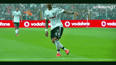 Soccer Player with Number 17