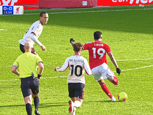 Soccer Player With Number 19