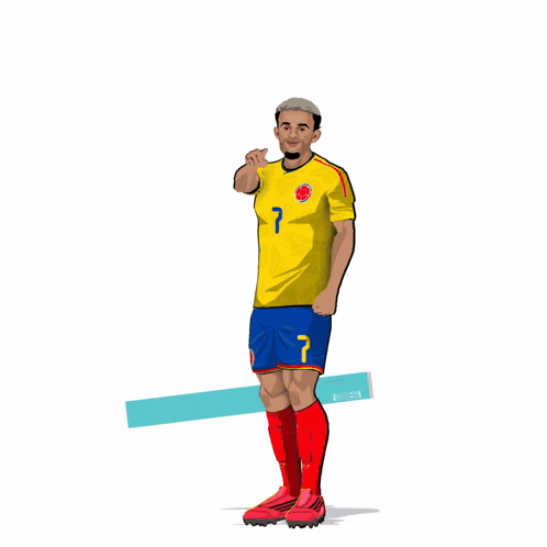 Soccer Player With Number 7 on Shirt