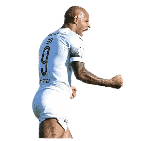 Soccer Player with Number 9