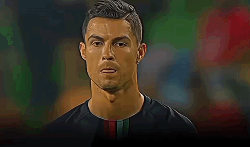 Soccer Player with Striped Shirt