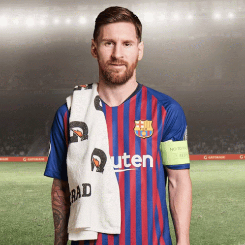 Soccer Player With Towel Saying Rad GIF