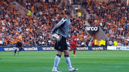 Soccer Player with Vacasoleil Banner