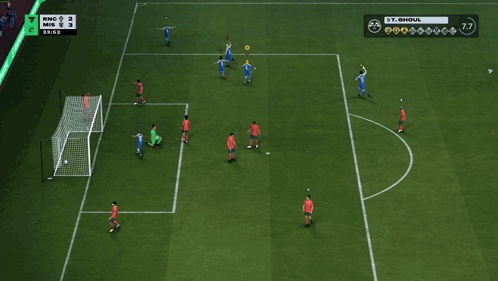 Soccer Player Yellow Headband Blue Jersey Crowd GIF