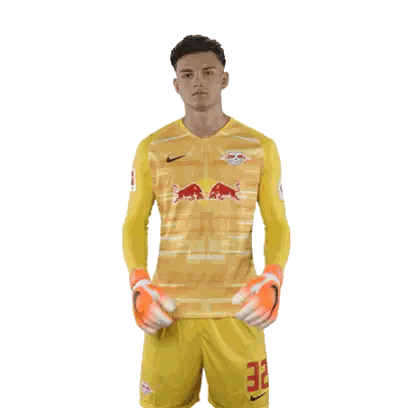 Soccer Player Yellow Jersey Red Bulls 32