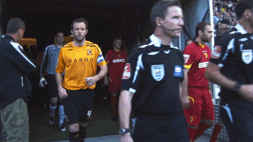 Soccer Player Yellow Shirt Karoo GIF