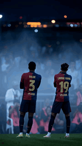 Soccer Players Balde 3 and Lamine Vamal 19