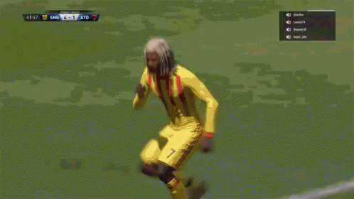 Soccer Players Celebrating Goal GIF