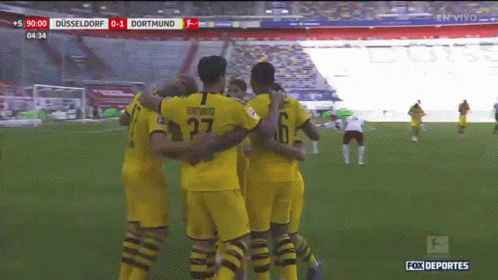 Soccer Players Huddled Number 27 Jersey