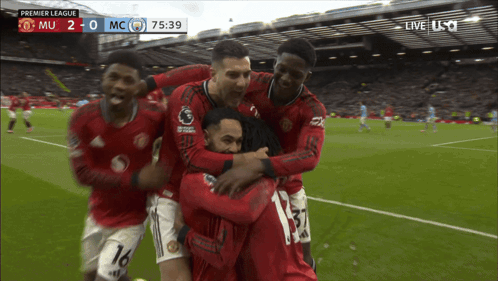 Soccer Players Hugging at 75:39