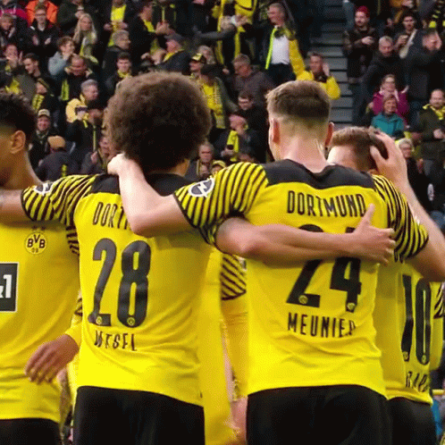 Soccer Players Hugging Number 24