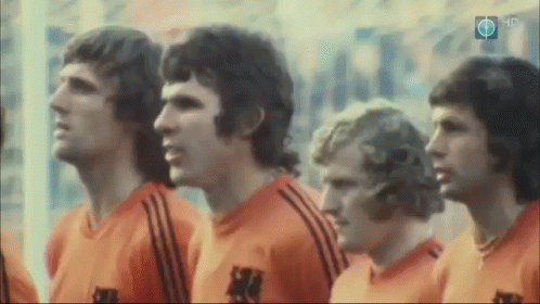 Soccer Players Lined Up One With Letter N