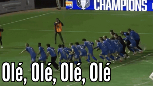 Soccer Players Ole Ole Ole Ole