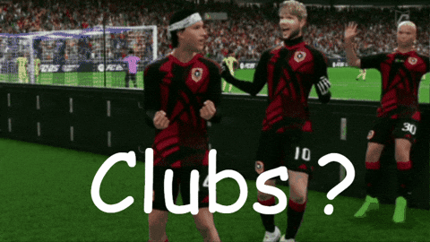 Soccer Players On Field Saying Clubs GIF