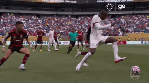 Soccer Players on Field Saying FIFA Club World Cup 2025