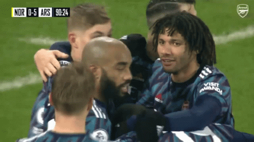 Soccer Players on Field Score Nor 0-5 Ars