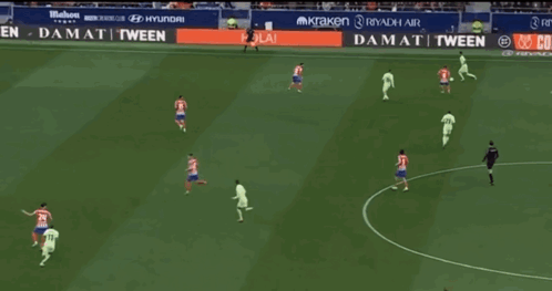 Soccer Players on Field With Damat Tween Banner