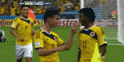 Soccer Players On Field With Number 10 Jersey GIF