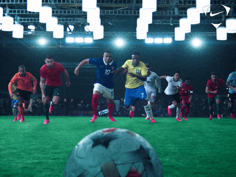 Soccer Players on Field With Number 10