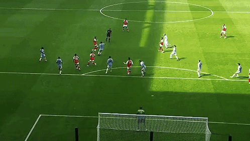 Soccer Players On Field With Number 18 Jersey GIF