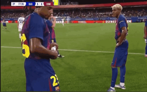 Soccer Players On Field With Number 21 Jersey GIF