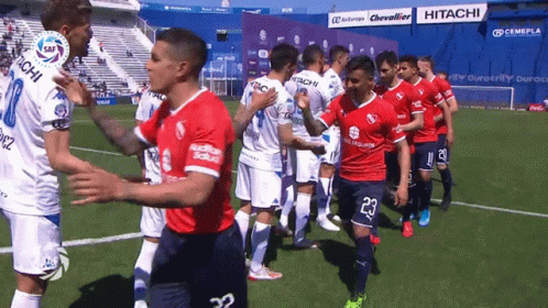 Soccer Players on Field With Number 23 Jersey