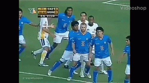 Soccer Players on Field With Videoshop Logo