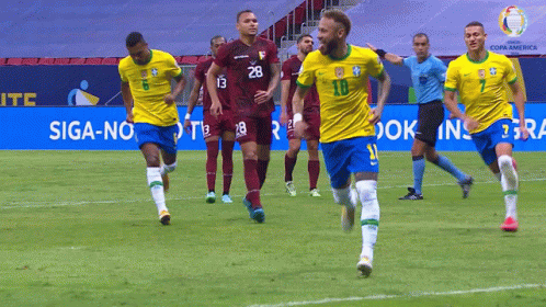 Soccer Players One Wearing Number 10