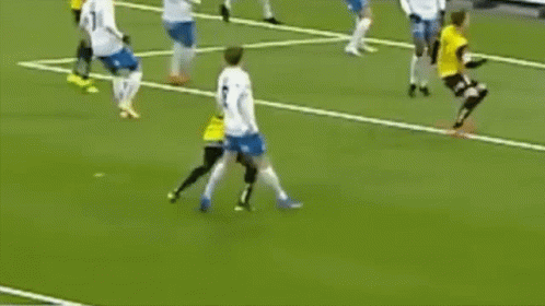 Soccer Players Playing Game Player Number 16