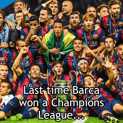 Soccer Players Posing With Trophy