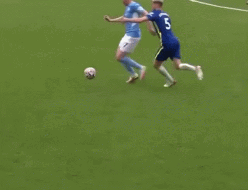 Soccer Players Running On Field GIF