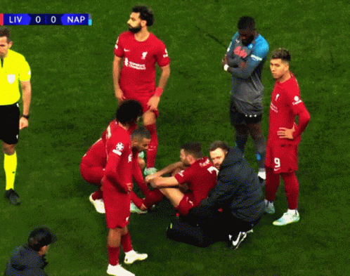 Soccer Players Score 0-0 GIF