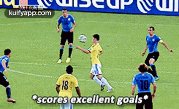 Soccer Players Scores Excellent Goals