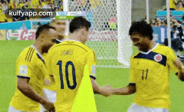Soccer Players Shaking Hands On Field GIF